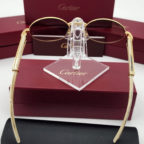 Cartier Natural Horn Sunglasses - Picture 5 of 10